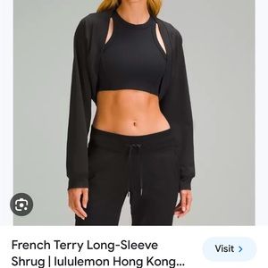Lululemon French terry shrug- size 4